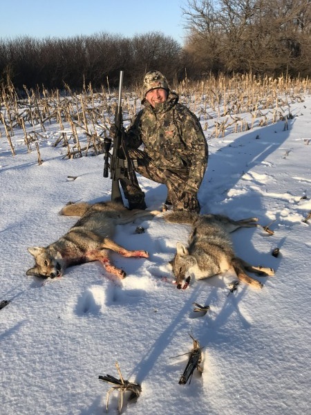 Coyote hunting in Kansas 17